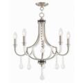 Glendale Brushed Nickel Chandelier Light Light, 26.75 in. 40885-91